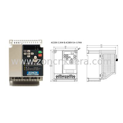 Variable Speed Drives Variable Frequency Inverter 380V 3.7KW 5HP