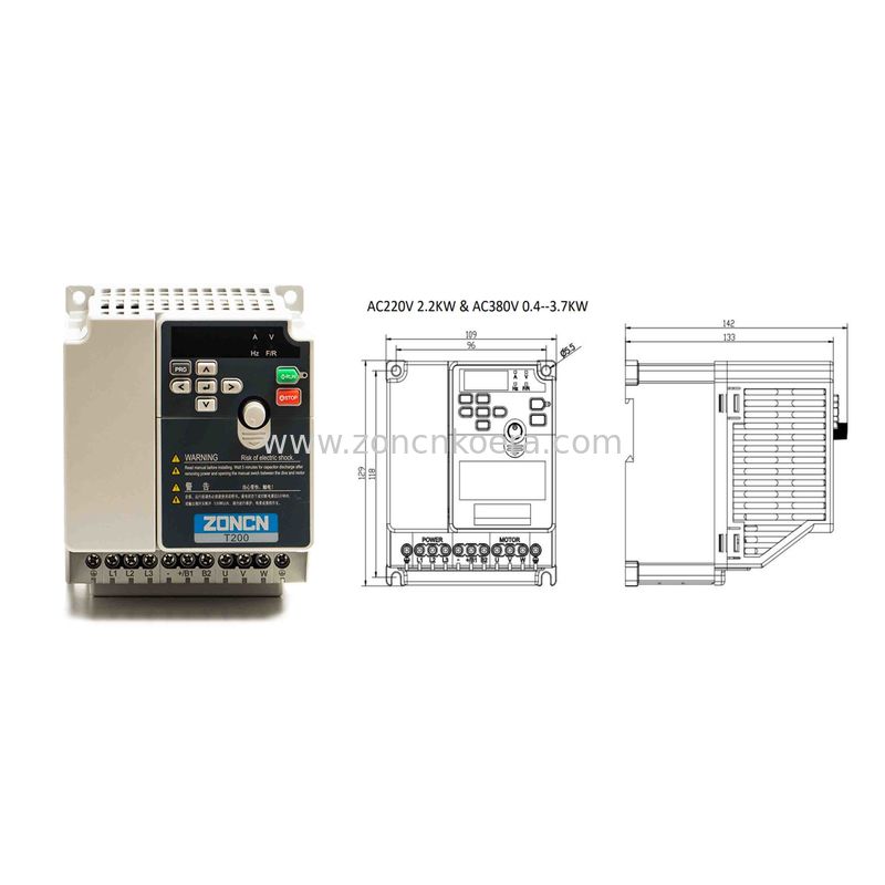 Variable Speed Drives Variable Frequency Inverter 380V 3.7KW 5HP