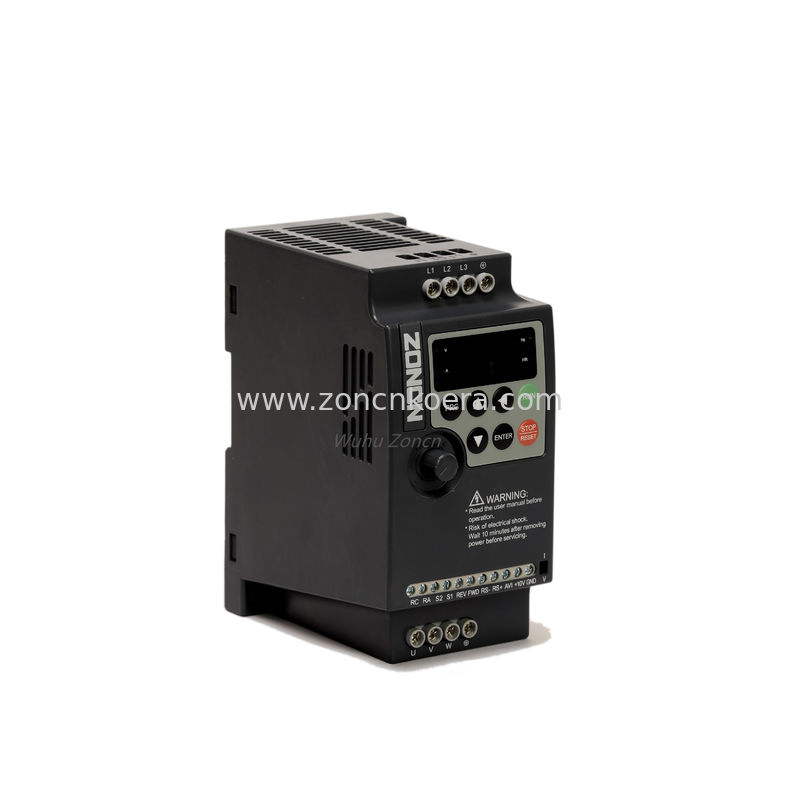 ZONCN NZ200 Inverter Low Voltage Cutoff 220V 0.4KW 1 Phase Input and 3 PH Output