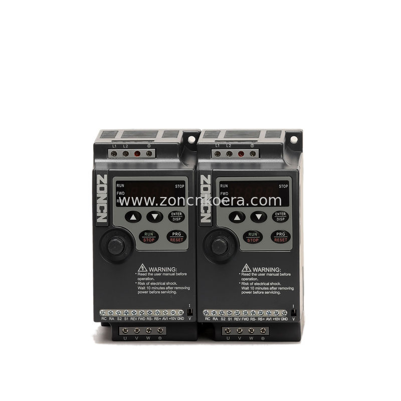 220v Single Phase Input Vfd 0.75kw 1.5kw Variable Frequency Inverter 1hp 2hp
