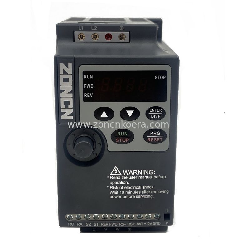 Low Voltage 220v 1ph Input 3ph Output Vfd Inverter 1hp 2hp Variable Frequency Drive 0.75kw 1.5kw