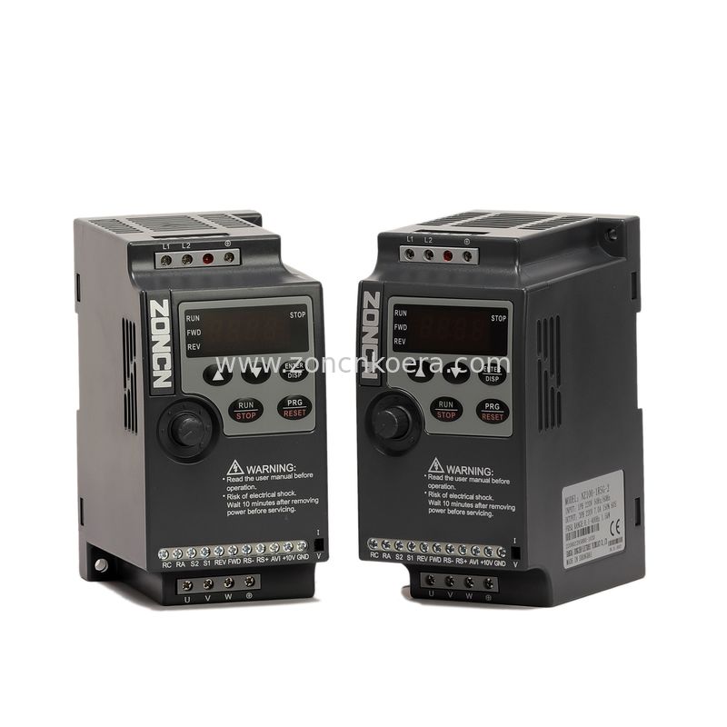 Low Voltage 220v 1ph Input 3ph Output Vfd Inverter 1hp 2hp Variable Frequency Drive 0.75kw 1.5kw