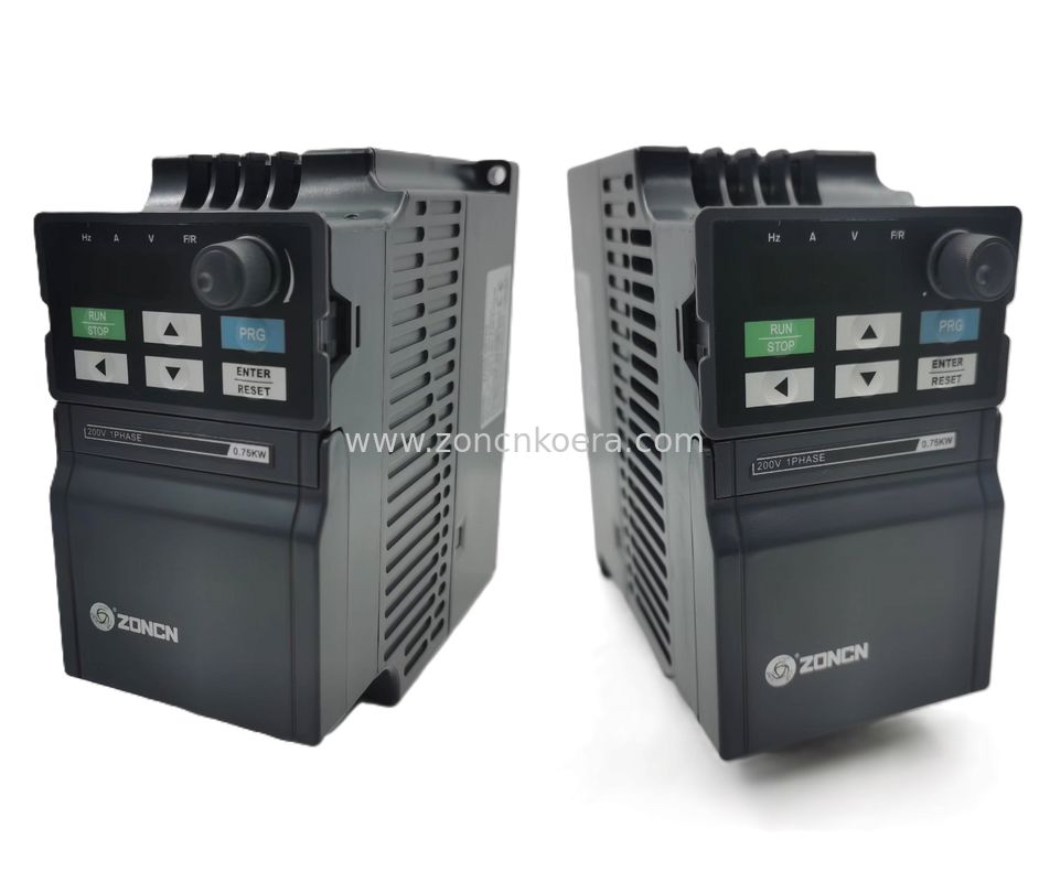 ZONCN Vector Control Inverter Single Phase 3 Phase Input 0.75kw 220v 380v