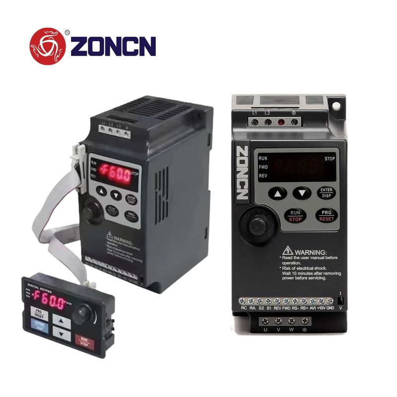 220v Single Phase VFD Inverter 50hz 60hz 1.5kw NZ100-1R5G From ZONCN