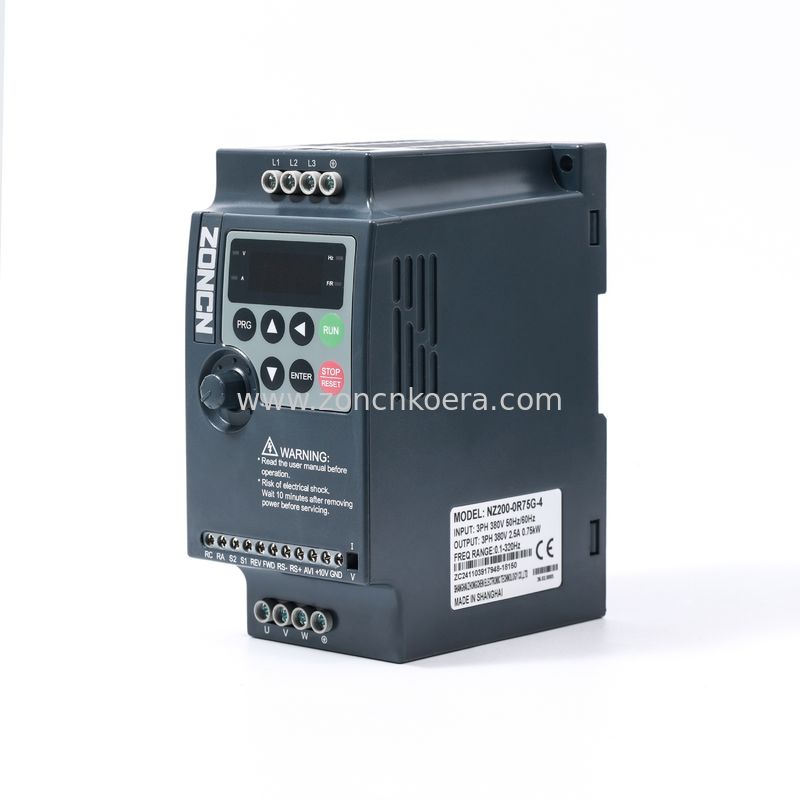 380V VFD Drive 3-Phase Low Voltage Inverter with Variable Speed for 0.75KW Motor