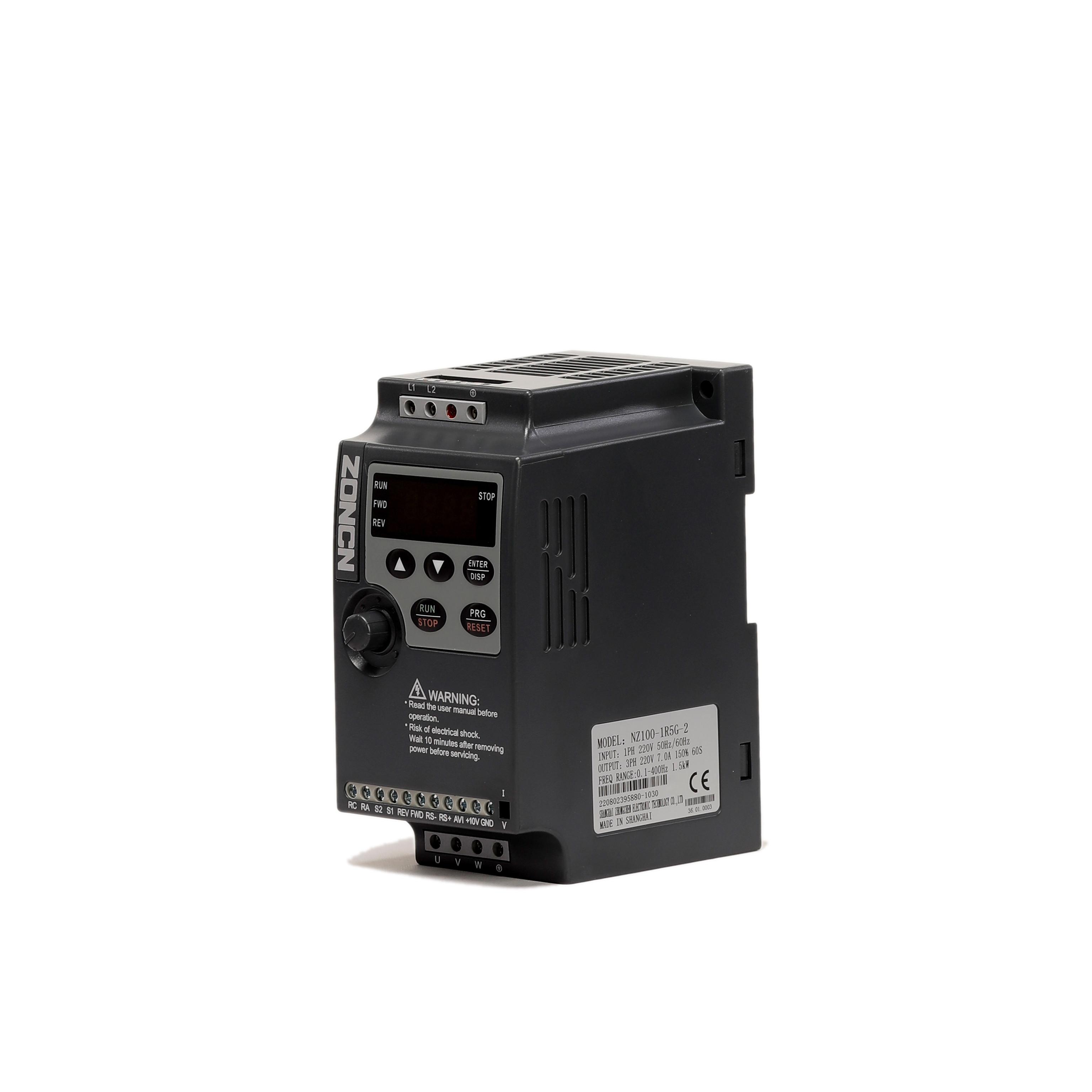 ZONCN NZ100 Low Voltage Inverter 220V 0.4KW 0.75KW 1.5KW 2.2KW Variable