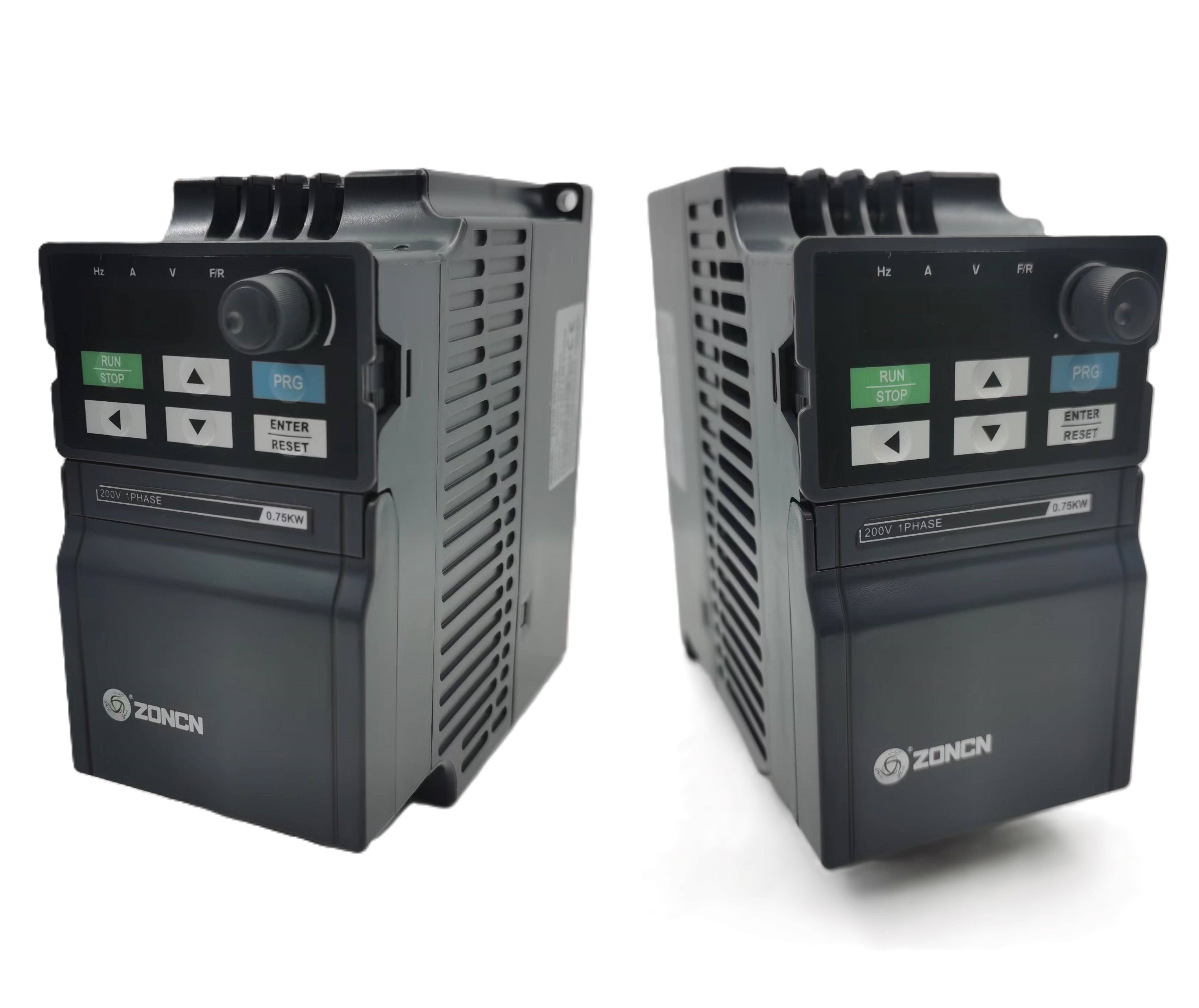 ZONCN Vector Control Inverter Single Phase 3 Phase Input 0.75kw 220v 380v