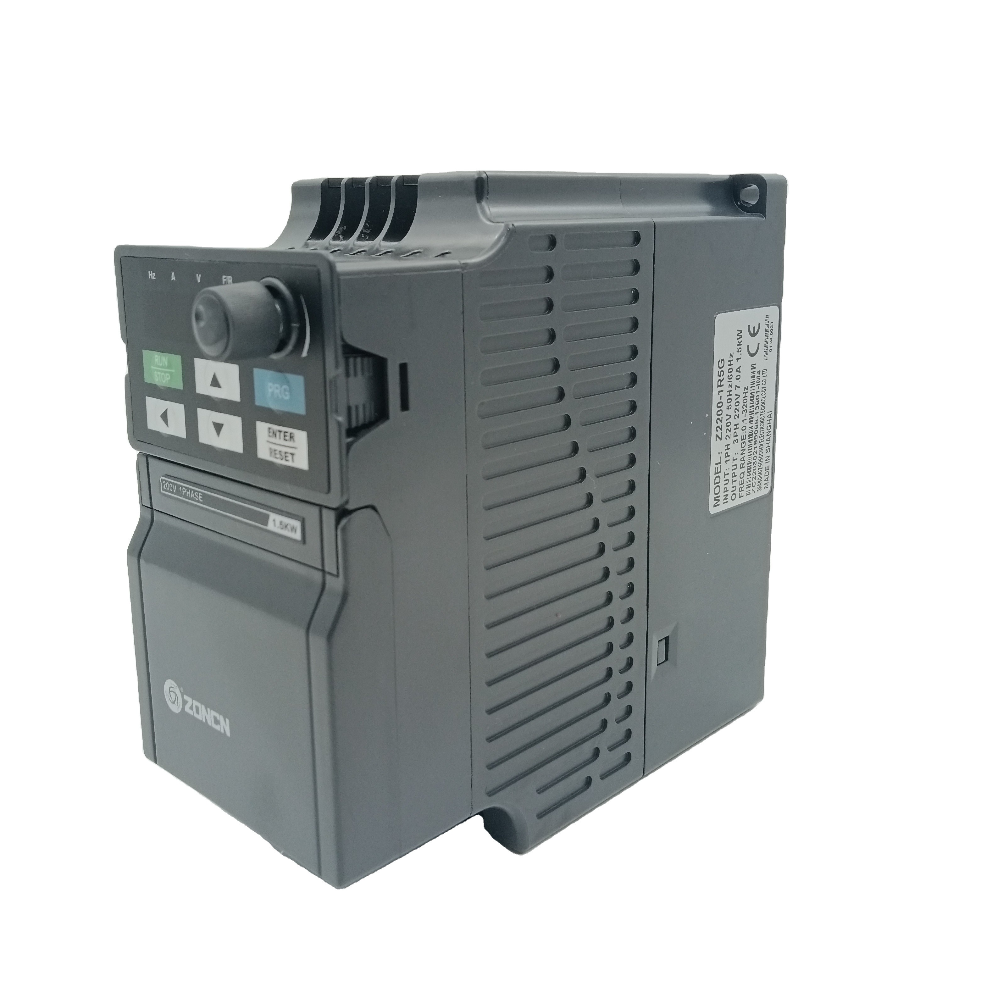 220v 1.5kw Z2200-1R5G Single Phase Input Three Phase Output ZONCN Inverters