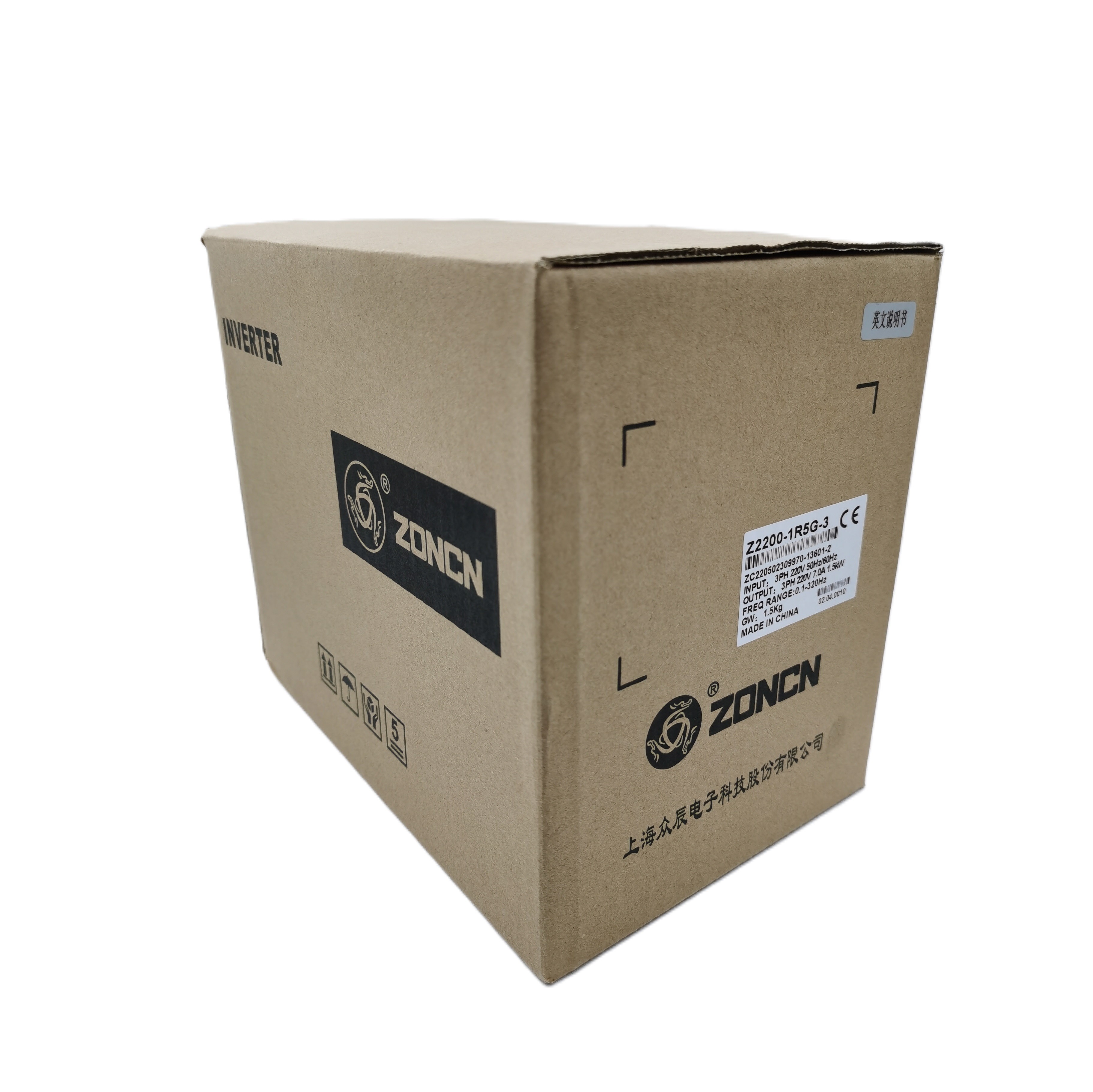 ZONCN High Performance Variable Frequency Inverter VSD VFD 1hp 2hp 220v 380v