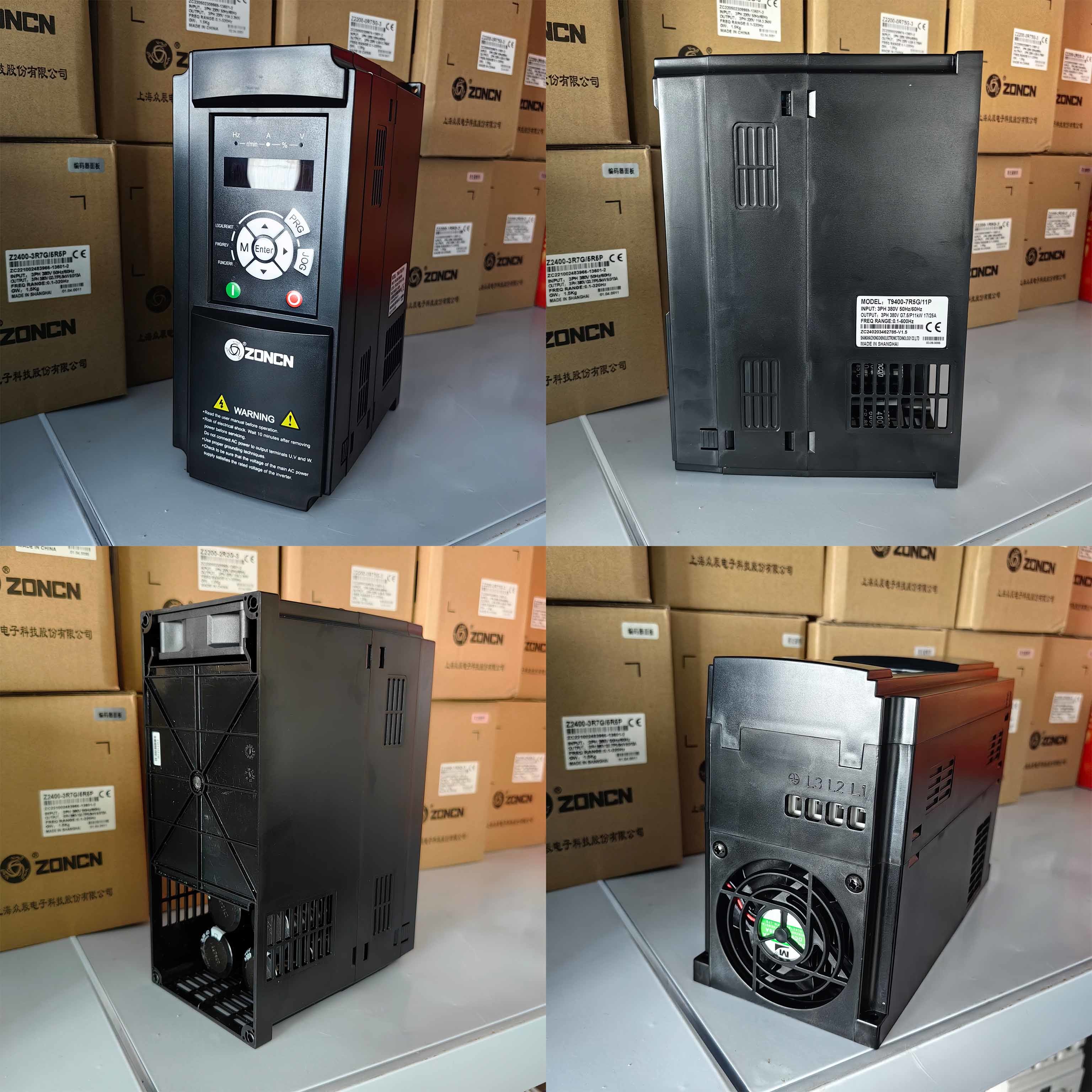 Variable Speed Drive 220v 380v AC Frequency Inverter By ZONCN For Black T9400-22G/30P