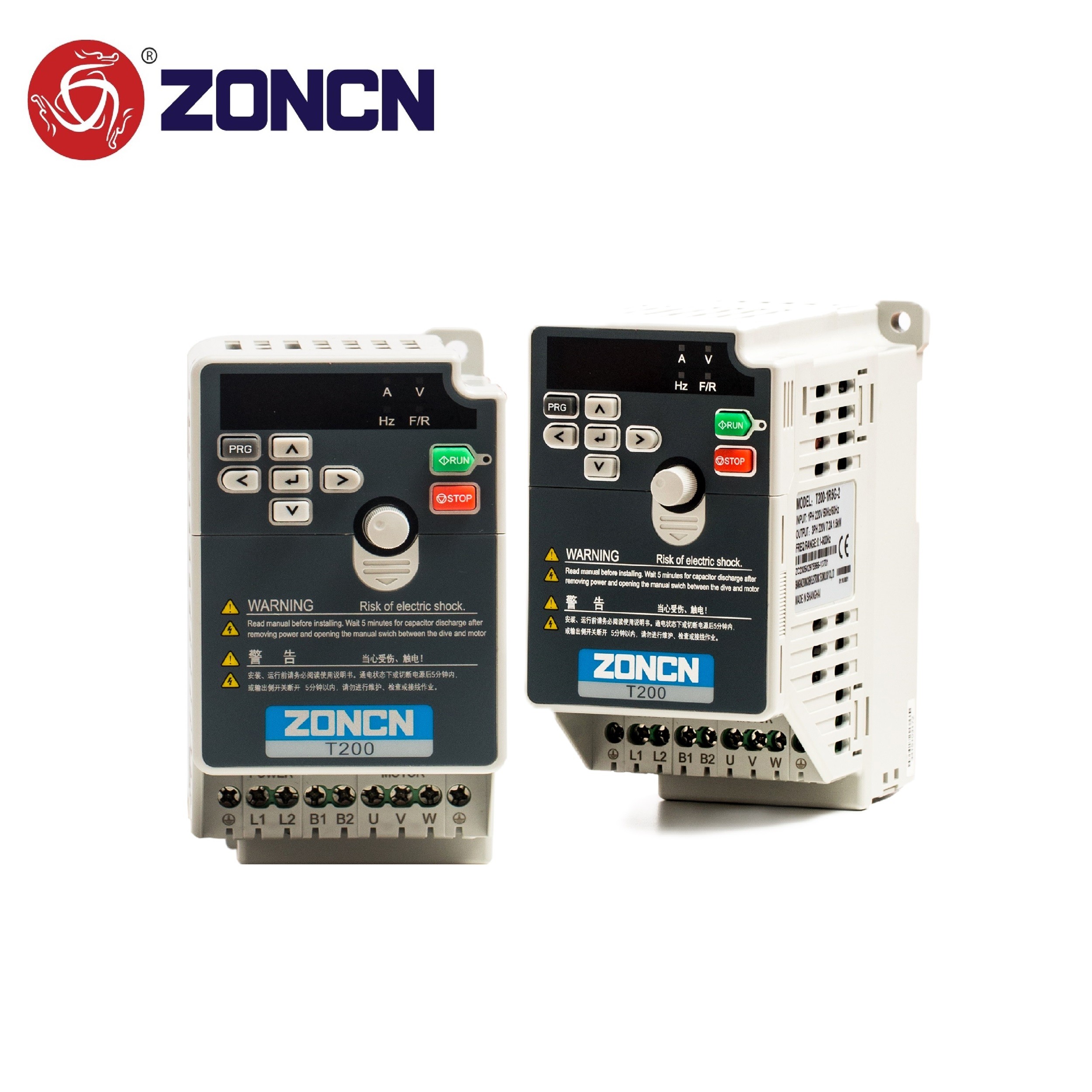 220v Variable Speed Drive 1hp 2hp Single Phase Input Inverter VFD Drives