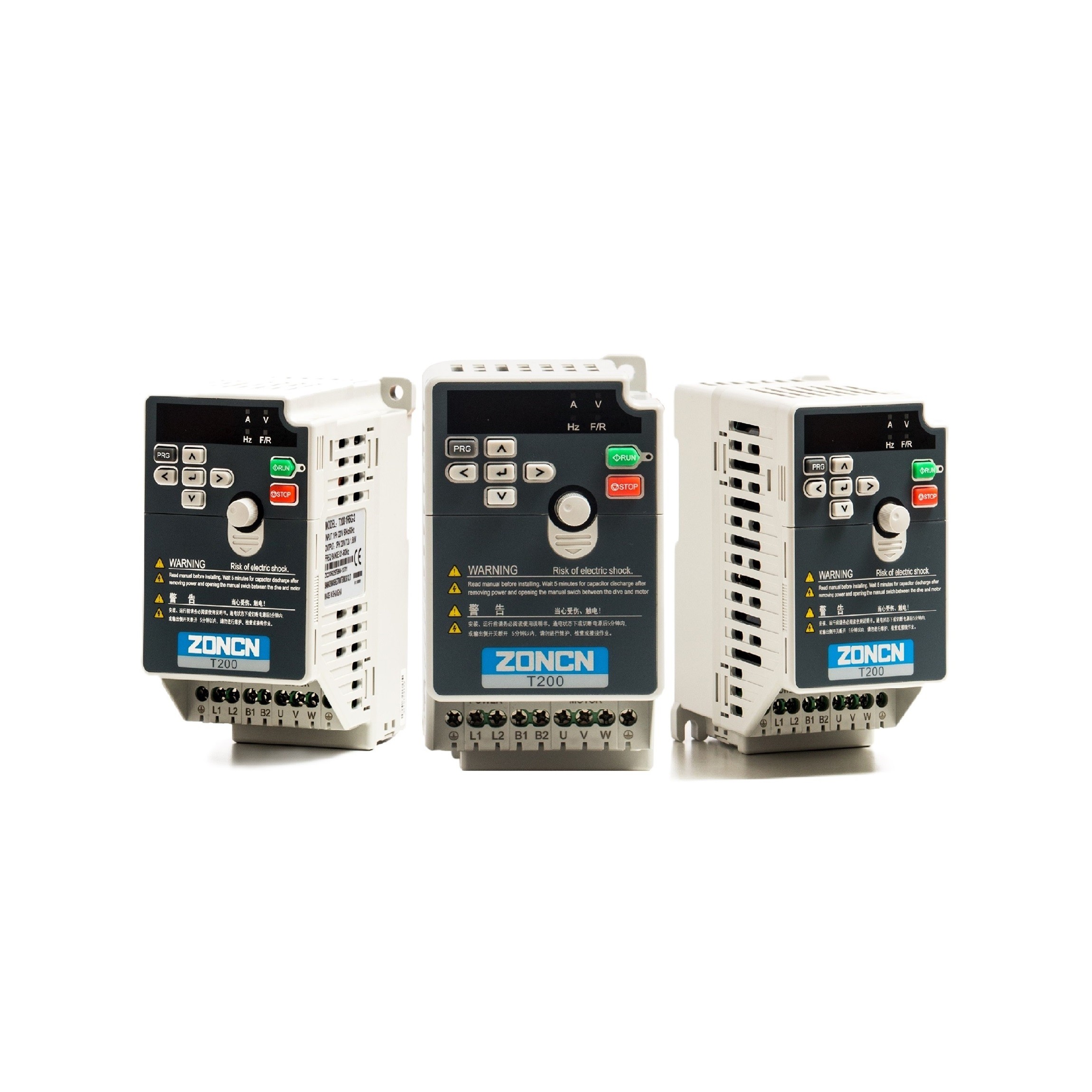 VFD 220v Inverter ZONCN Variable Frequency Drive 1hp 2hp 50hz 60hz With RS485
