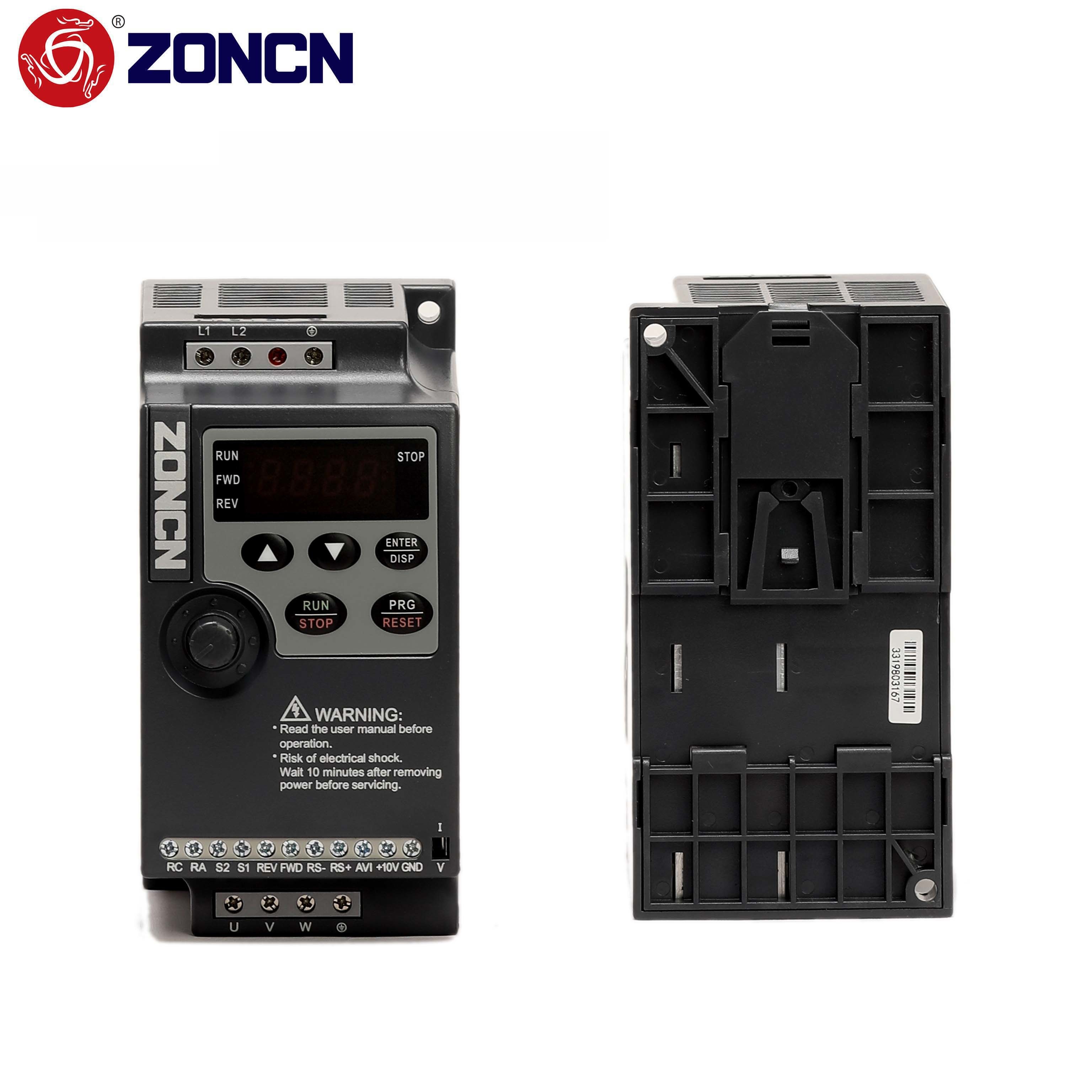 Low Voltage Frequency Ac Drives 220v 1.5kw Inverters Via RS485 ZONCN NZ100 Series
